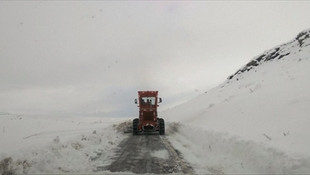 Siirt'te kar ve tipi ulasimi olumsuz etkiliyor