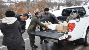 Tunceli'de yaban hayatı için yem bırakıldı