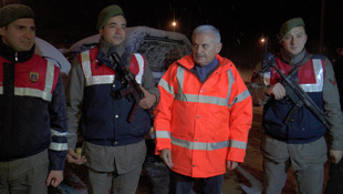 Bakan Yıldırım, karla mücadele çalışması yaptı