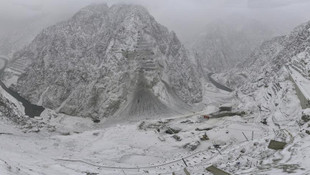 Yusufeli Barajı'nda inşaat çalışmaları devam ediyor