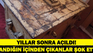 Tarihi sandık yıllar sonra açıldı içinden çıkanlar şoke etti!