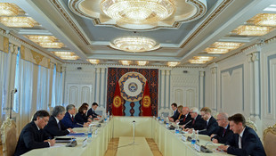 Almanya Dışişleri Bakanı Steinmeier, Kırgızistan'da