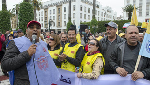 Fas'ta yeni emeklilik yasası protesto edildi