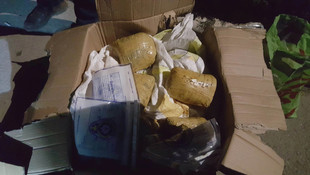 Kargo aracında uyuşturucu çıktı