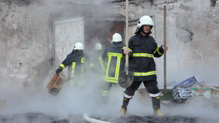 Kayseri'de depo yangını