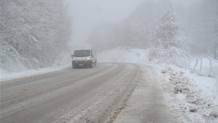 Kütahya'da kar yağışı