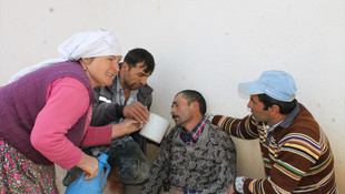 Manisa'da ev yangını