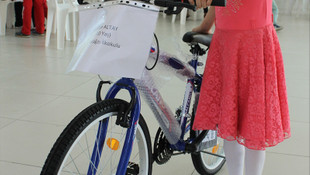 Zonguldak'ta 214 öğrenciye bisiklet