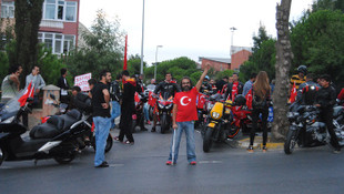 Motorcular bu kez şehitler için sürdü