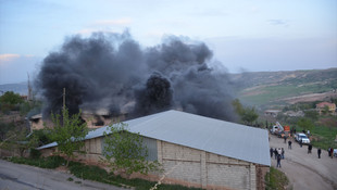 Adıyaman'da iplik fabrikasında yangın