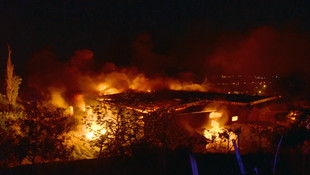 Adıyaman'da iplik fabrikasındaki yangın