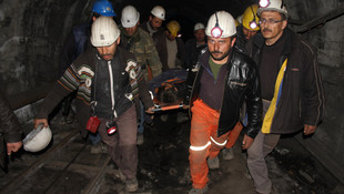 Amasya'daki maden işçilerinin protestosu