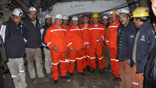 Amasya'daki maden işçilerinin protestosu