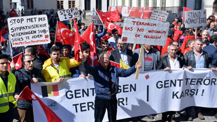 Belçikalı Türkler, PKK ve DAEŞ terörünü protesto etti