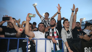 Beşiktaş'a coşkulu karşılama