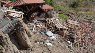 Beypazarı'nda heyelan