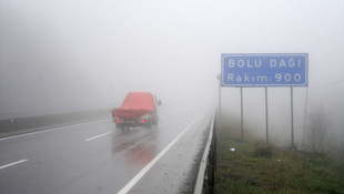 Bolu Dağı'nda yoğun sis