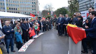 Brüksel’de teröre karşı Türk çadırı