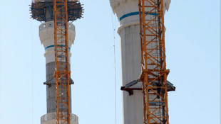 Çamlıca Camisi'nde işçi eylemi