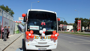 Çocuklara özel şehir içi minibüs servisi