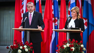 Erdoğan-Kitarovic ortak basın toplantısı