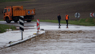 Edirne'de dere taştı