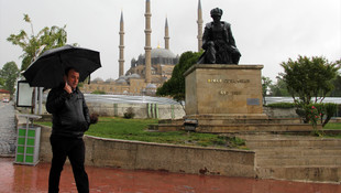 Edirne'de şiddetli yağış