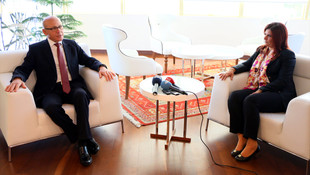 Eski KKTC Cumhurbaşkanı Talat Aydın'da: