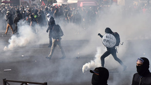 Fransa'daki çalışma yasası protestosu