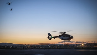 Gece görüş sistemli helikopter ambulans hasta nakline başladı