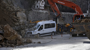 Gümüşhane'de heyelan