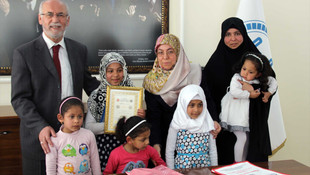 Iraklı 10 yaşındaki Sarah hafız oldu