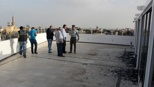 Kilis'te bir otelin çatısında patlama meydana geldi