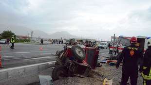 Konya'da kamyon ile traktör çarpıştı: 1 ölü