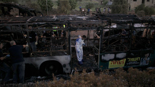 Kudüs'te otobüste meydana gelen patlama