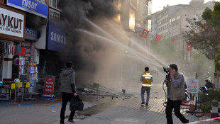 Kütahyada iş yerinde patlama ve yangın!