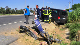 Manisa'da minibüs motosiklete çarptı: 1 ölü, 1 yaralı