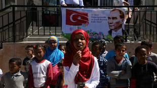 Mülteci çocukların 23 Nisan heyecanı