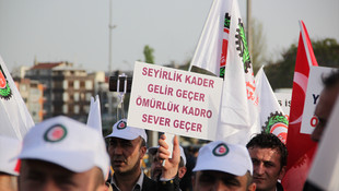 Özel sözleşmeli personel yasası protestosu