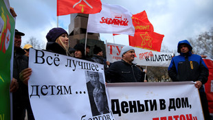 Rusya’da kamyon şoförlerinin yol vergisi protestoları