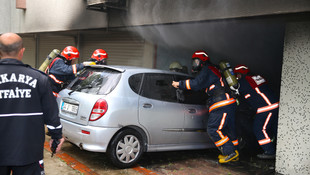 Sakarya'da otomobil yangını