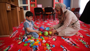 Suriyeli otistik çocuklara özel merkez