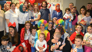 Tedavi gören çocuklar 23 Nisan'ı hastanede kutladı