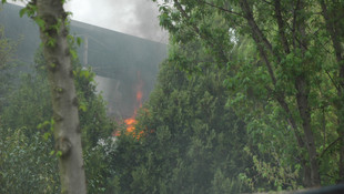 Tekirdağda fabrika yangını