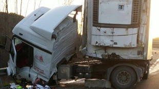 TEM Otoyolu'nda tırla kamyon çarpıştı: 1 ölü