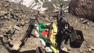 Şırnakta PKKnın kullandığı mağara imha edildi