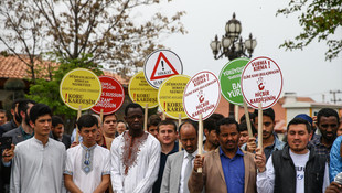 Uluslararası öğrencilerden barış çağrısı