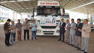 Aksaray'dan Halep Türkmenlerine yardım