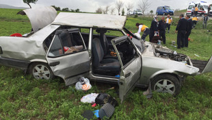 Ankarada otomobil şarampole devrildi: 1 ölü, 6 yaralı