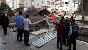 Bahçelievler'de çöken bina